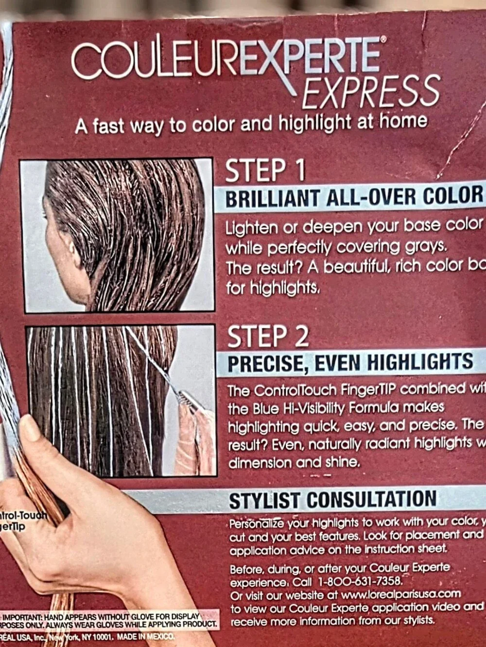 L'Oreal Paris 3 Box Couleur Experte 2-Step Hair Color Highlights Kit Toasted